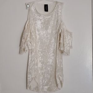 SUPERNOVA WHITE WOMEN BLOUSE SZ M